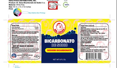 Label 6 Fl Oz (Dr. Sana Bicarbonato De Sodio 6 Oz. @ Mechanical Label (1))